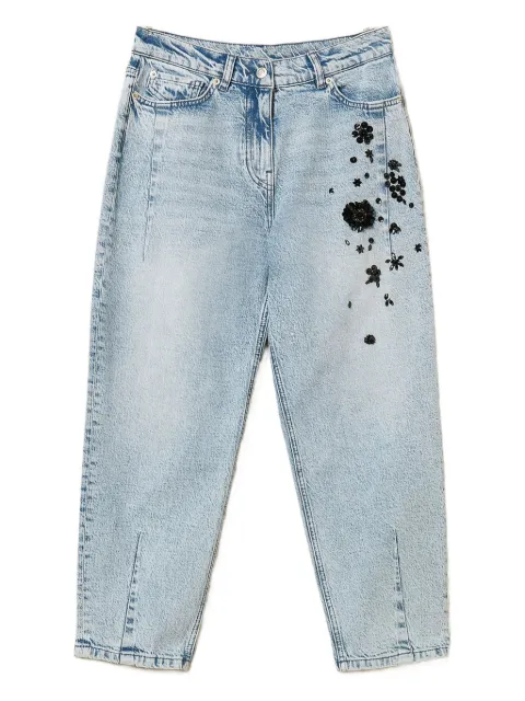TWINSET sequin-embellished denim jeans Blue 252AP2550