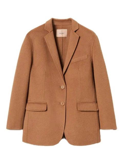 TWINSET single-breasted coat Brown 252TP2072