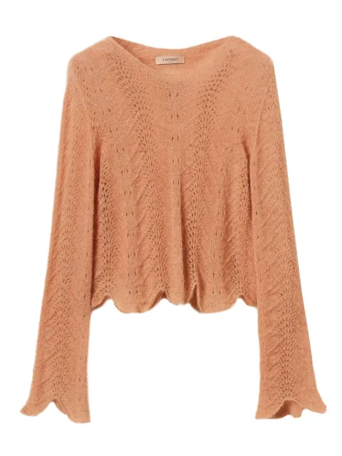 TWINSET scalloped-hem sweater Orange 252TP3524