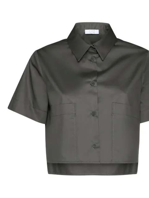 kaos patch-pocket short-sleeve shirt Green QP1MR001