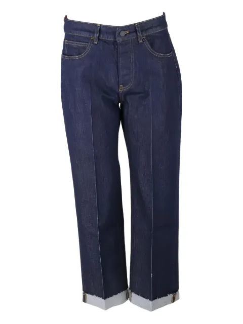 Liviana Conti folded-cuffs denim jeans Blue S5FF5SY62Z91026