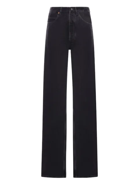 Saint Laurent V-waist wide-leg jeans Black 834135Y13MA