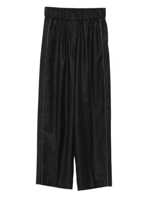 Peserico side-stripe trousers Grey P04151D03359