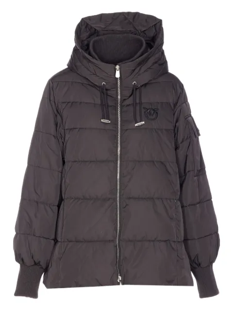 PINKO hooded puffer jacket Grey 105384A2PE
