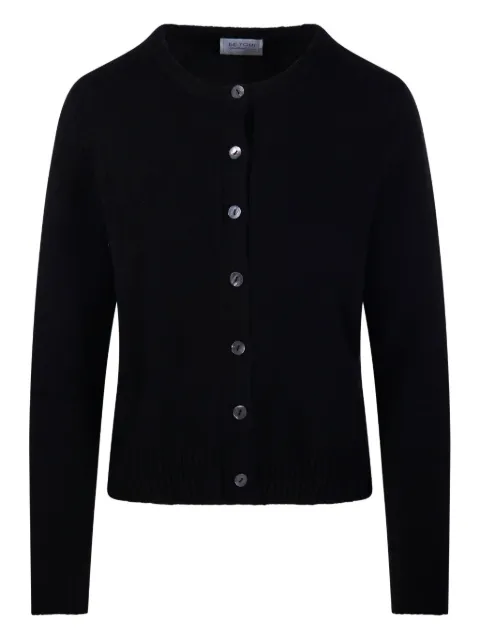 BeYou button-front cardigan Black CD3052F5