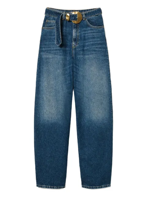 TWINSET belted buckle-fastening jeans Blue 252TP2570