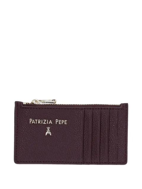 Patrizia Pepe logo-lettering cardholder Purple CQ9105L001