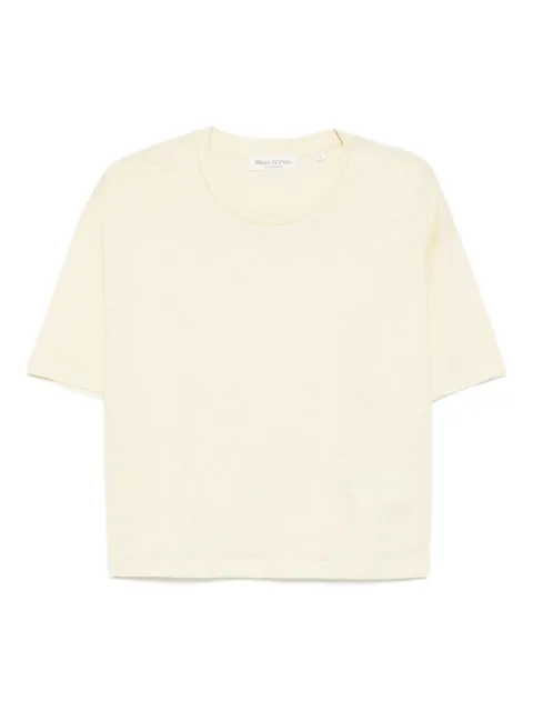 Marc O'Polo crew-neck linen T-shirt Yellow 204203951499