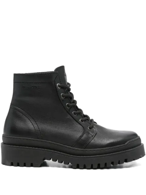 Marc O'Polo 55mm lace-up leather boots Black 20927396301123