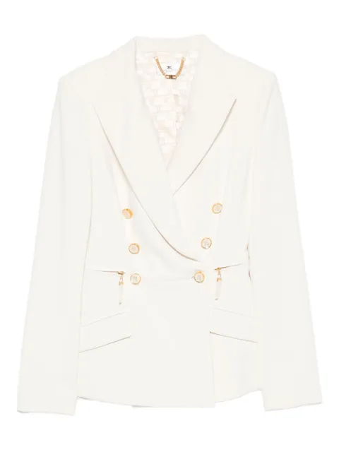 Elisabetta Franchi double-breasted buttoned blazer Neutrals GI17256E2