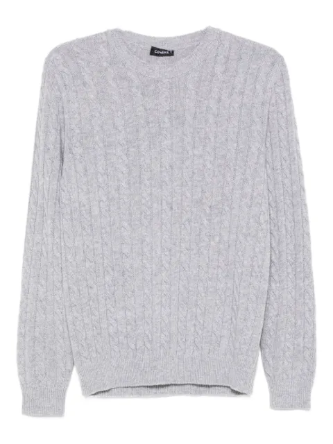 Cenere GB cable-knit wool-blend sweater Grey 0325H1301