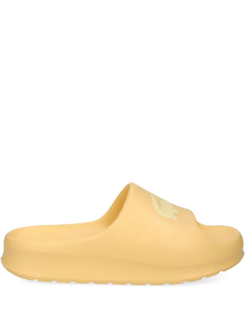 Lacoste Serve logo-strap slides Yellow 750CFA0023LY2