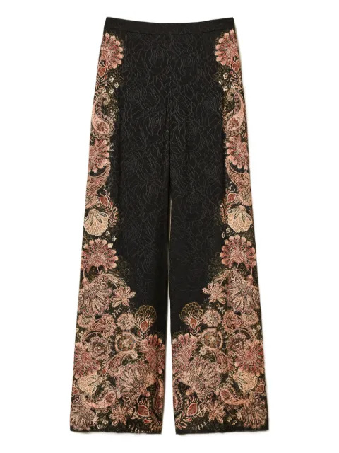 TWINSET paisley-print trousers Black 252TP2041