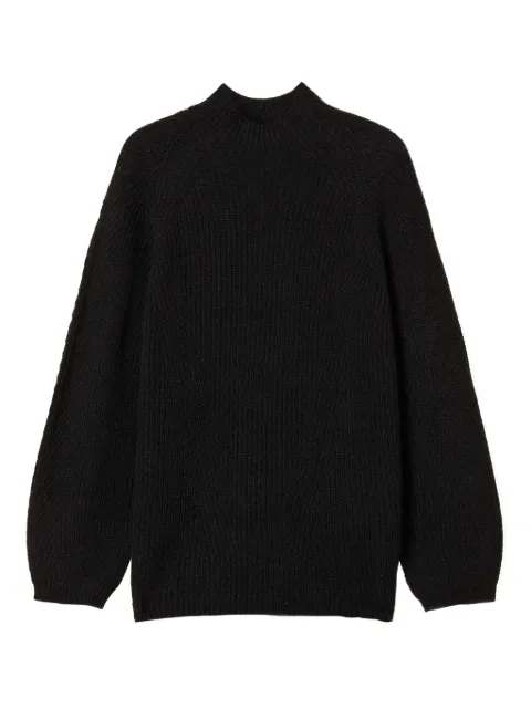 TWINSET turtleneck ribbed sweater Black 252TT3064