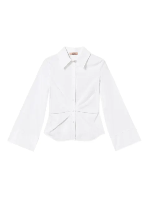 TWINSET draped button-down shirt White 252TF2070