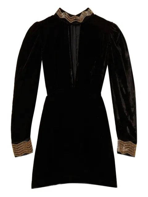 TWINSET embroidered mini dress Black 252TS2270