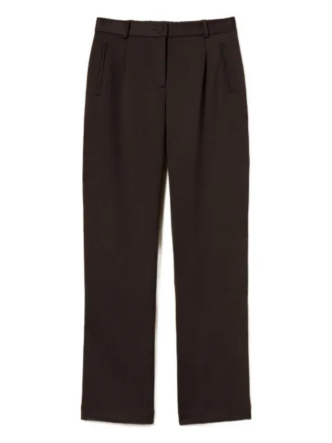 TWINSET pleat-detail trousers Brown 252LI2LCC