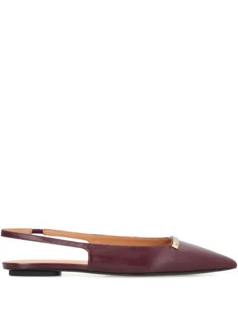 Tod's pointed-toe slingback ballet flats Red XXW10K0JL80BSS