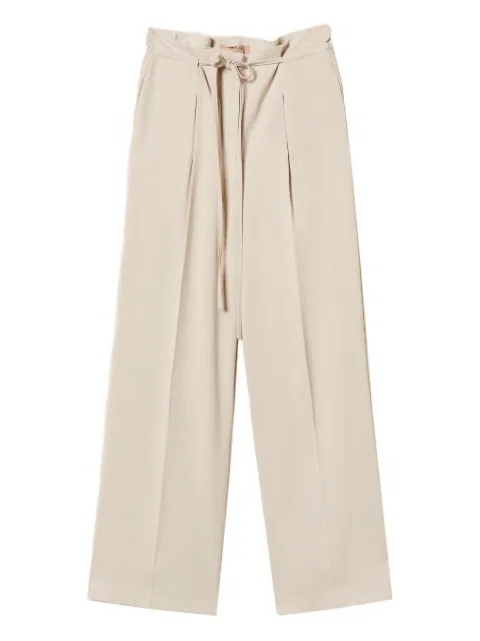 TWINSET drawstring trousers Neutrals 252TF2011
