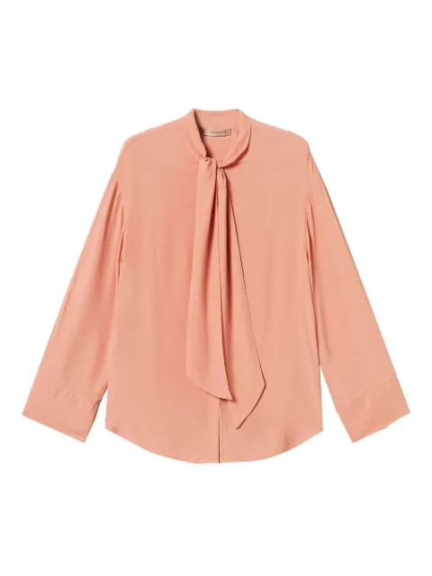 TWINSET neck-tie crepe shirt Pink 252TF2083
