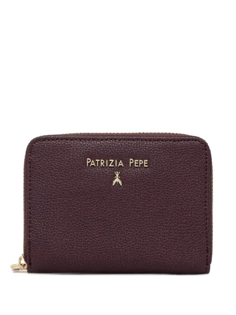 Patrizia Pepe logo-lettering zipped wallet Purple CQ8512L001