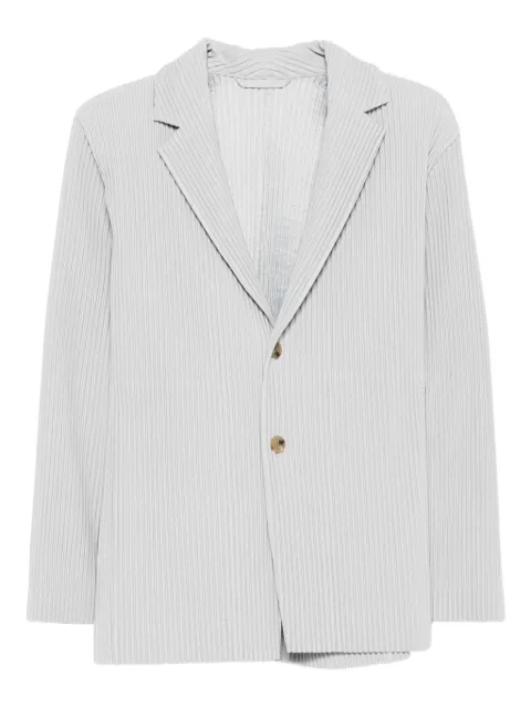 Homme Plissé Issey Miyake pleated button blazer Grey HP58JD501