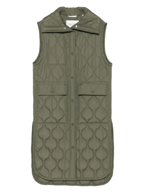 Marc O'Polo quilted button-fastening gilet Green 208092272039