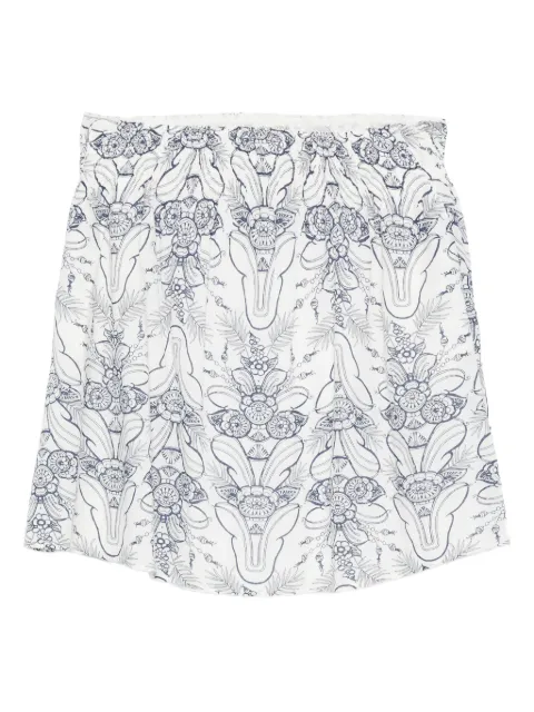 Marc O'Polo floral-print skirt White 204094720215