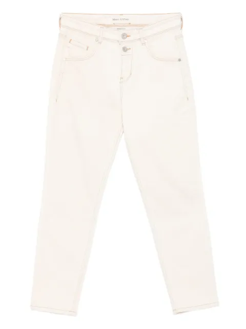 Marc O'Polo button-detail trousers Neutrals 9923412023