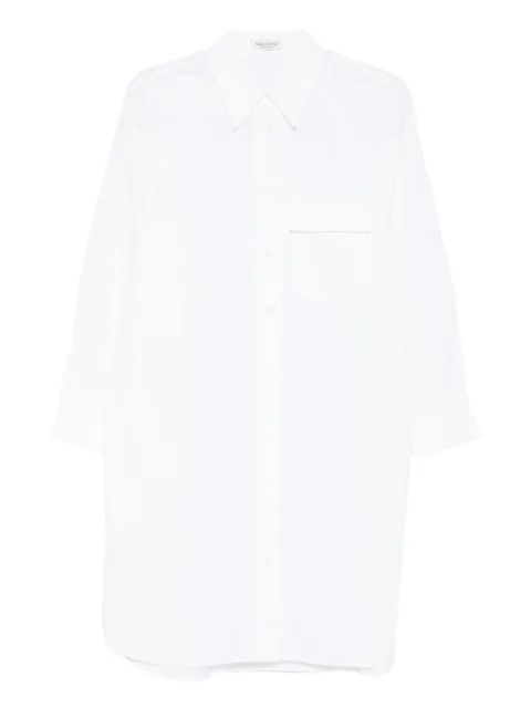 Marc O'Polo chest-pocket shirt dress White 207105121557