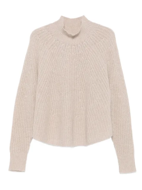Allude high-neck ribbed-knit sweater Neutrals 25517672