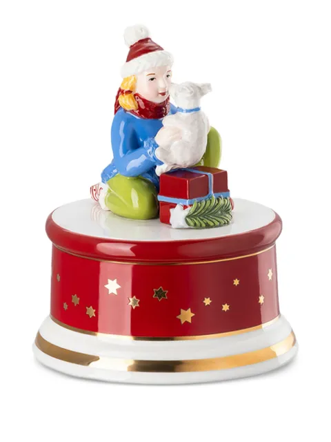 HUTSCHENREUTHER Christmas Carol music box Red H18