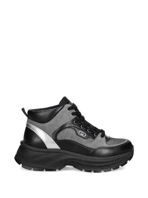LIU JO silver trim platform sneakers Black BF5037PX742