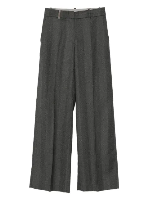 Peserico herringbone trousers Grey P0483504460