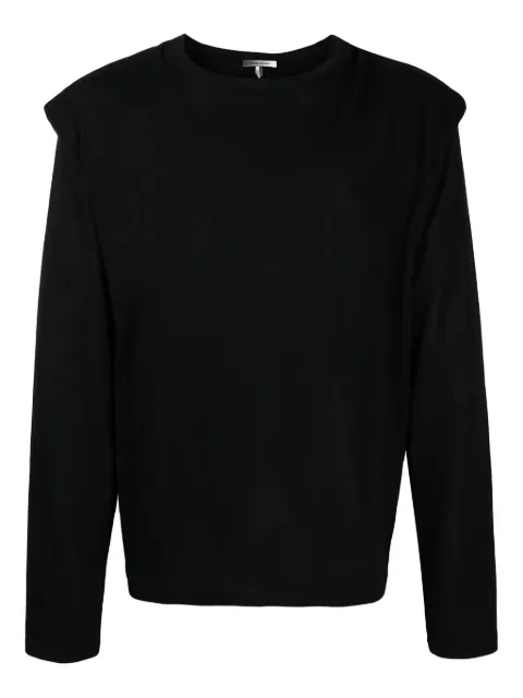 MARANT padded-shoulder cotton sweatshirt Black HV331731J034K