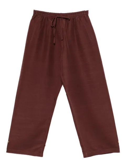 SAMUEL GUÌ YANG straight trousers Red AW25BTR0811
