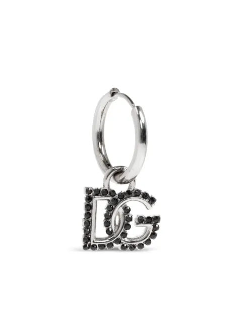Dolce & Gabbana hoop DG-logo single earring Silver WER5X1W1111