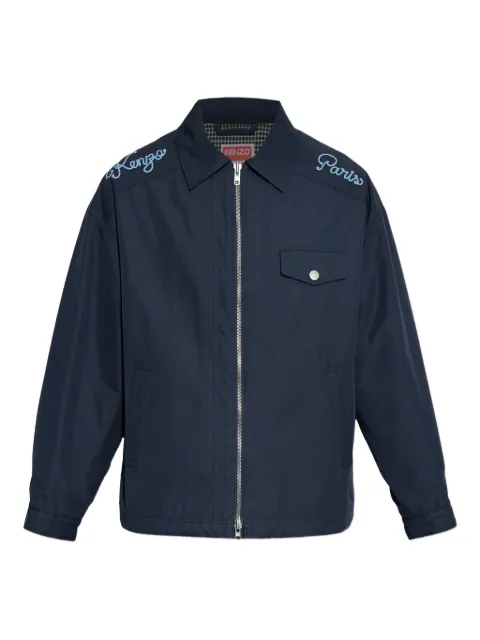Kenzo Paris Kenzo embroidered jacket Blue FF65BL0659OI