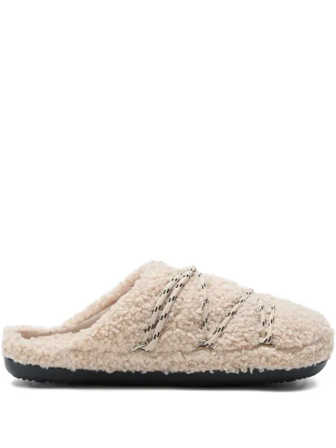 Moon Boot teddy cozy slippers Neutrals 80D2410040L026
