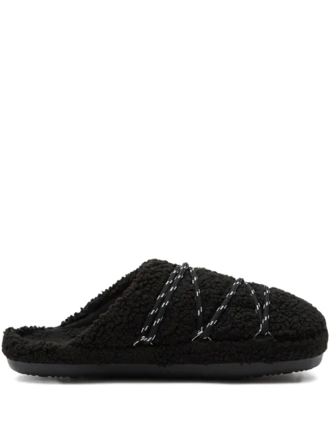 Moon Boot teddy slip-on slippers Black 80D2410040