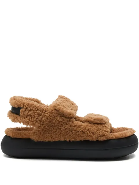 Moon Boot shearling brown sandals Brown 80D2420020