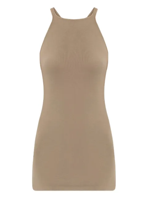 Rick Owens DRKSHDW ribbed racer-back tank top Neutrals DS02E7119RN