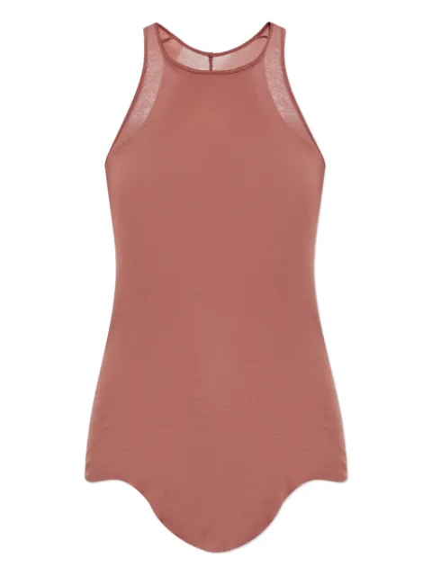 Rick Owens racer-back curved-hem vest Red RP02E4101MR