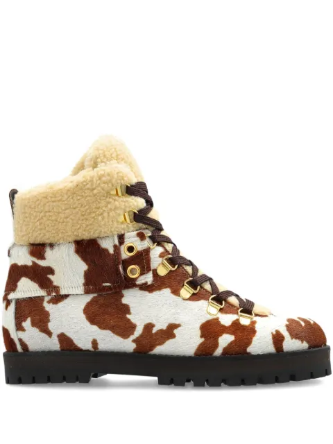 ODISSI Heidi cow-printed hiking boots Brown OD45020A22160