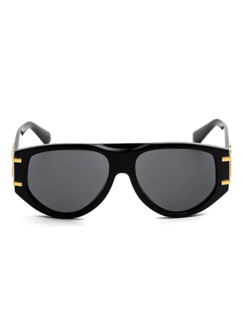 Dolce & Gabbana Eyewear logo-detail sunglasses Black DGBCKANDGOLD