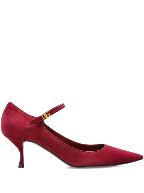Dolce & Gabbana 60mm pointed-toe ankle-strap pumps Red CD1964AQ134