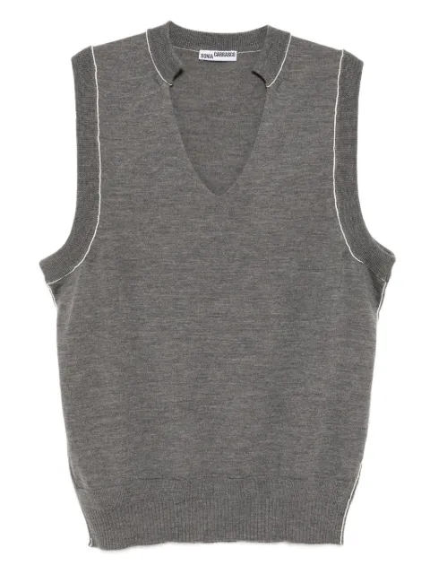 SONIA CARRASCO wool vest Grey KNFW26090218