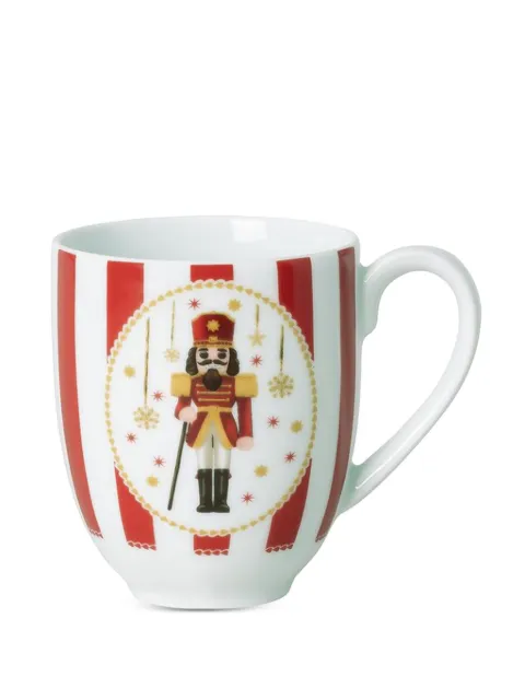 HUTSCHENREUTHER Christmas Love nutcracker striped mug (12.3cm) White H26
