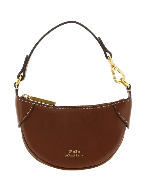 Polo Ralph Lauren logo-detail saddle mini bag Brown 427938050006