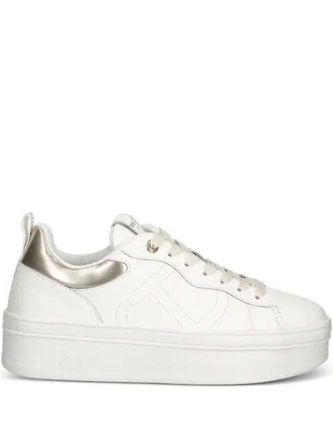 TWINSET logo-detail lace-up sneakers White 252TCP024